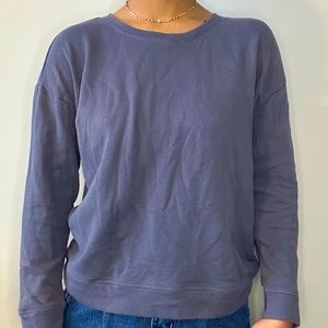 BLUE- GRAY LONG-SLEEVE SWEATSHIRT